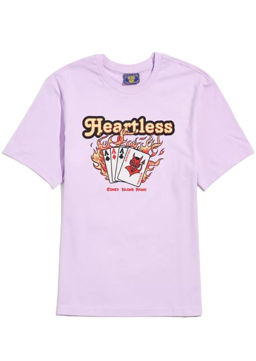 Men Coney Island Picnic | Heartless Graphic Short Sleeve Tee Lavender