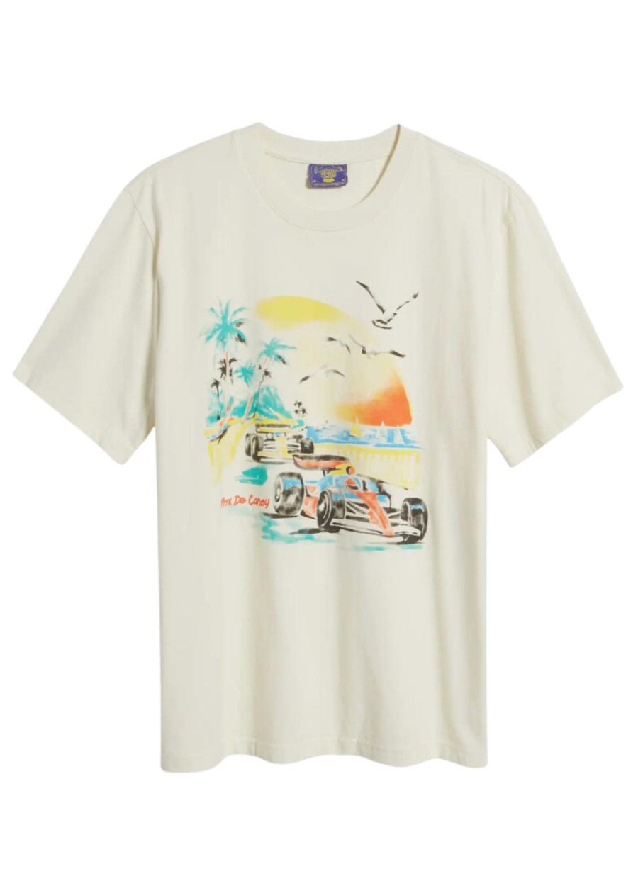 Men Coney Island Picnic | Prix De Coney Short Sleeve Graphic Tee Coconut Milk